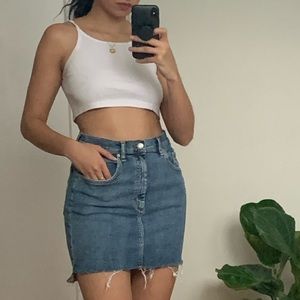 Aritzia Wilfred Denim Skirt 10